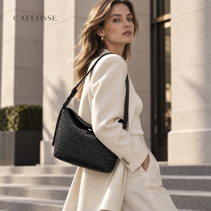 CAFELISSE® | Sorelle Woven Hobo Bag