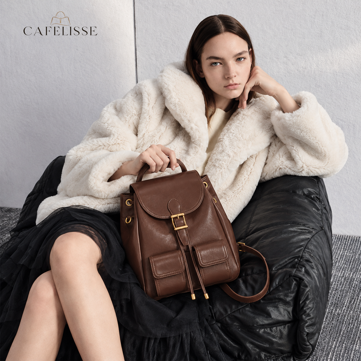 CAFELISSE® | Aurelia Vintage Pocket Backpack