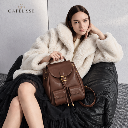 CAFELISSE® | Aurelia Vintage Pocket Backpack