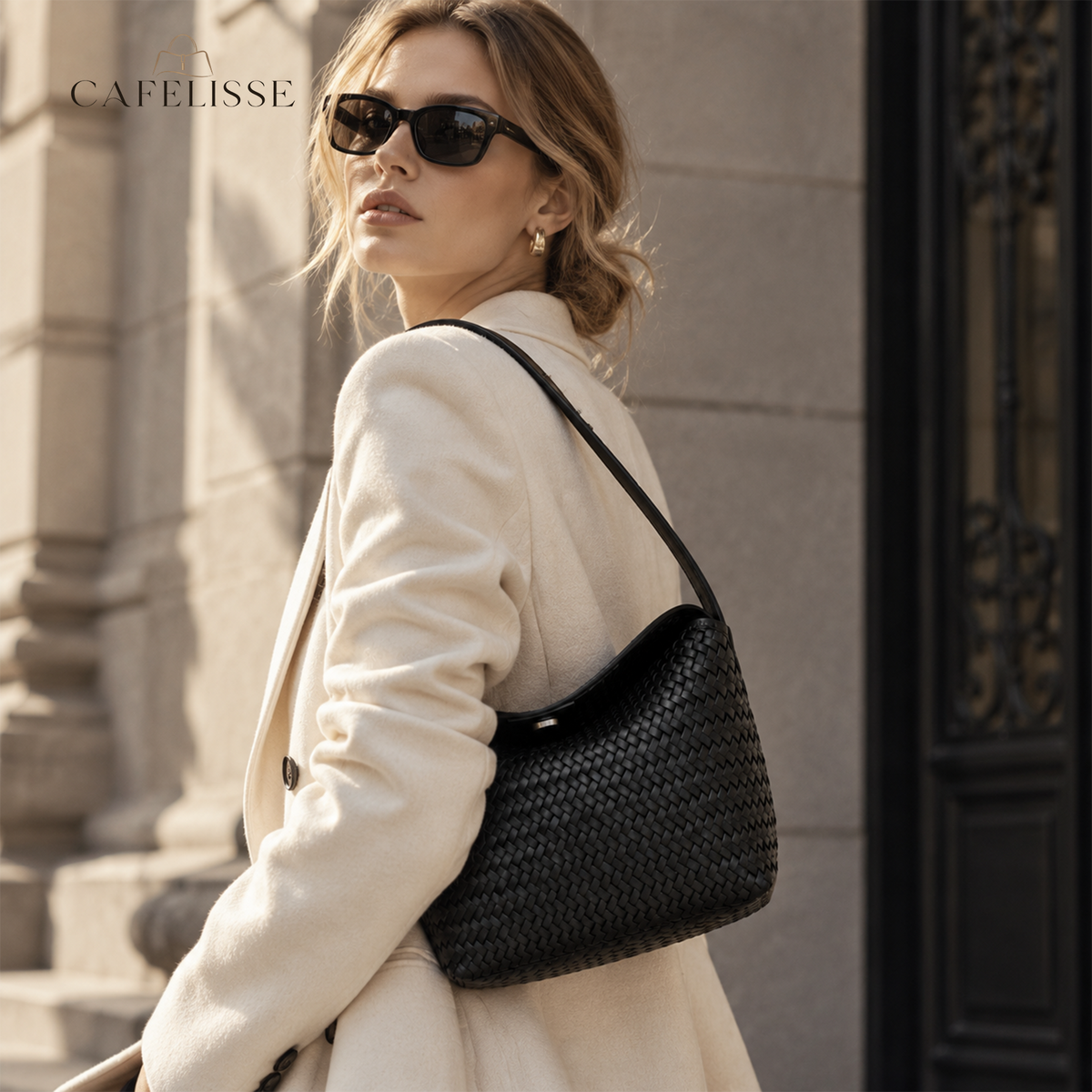 CAFELISSE® | Sorelle Woven Hobo Bag