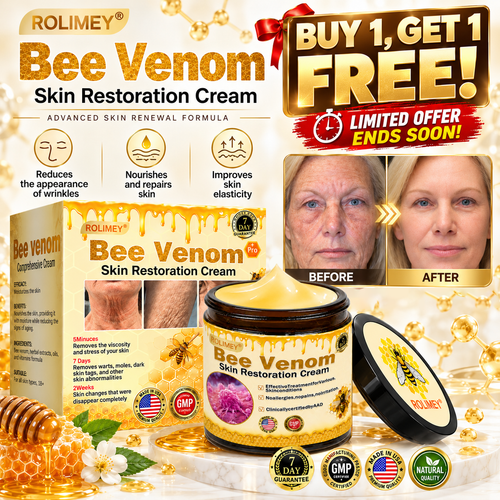 🔥Official Brand Shop丨Rolimey® Bee venom Pro Comprehensive Cream—Tightening for Skin Types