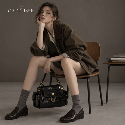 CAFELISSE® | Virelle Quilted Chain Shoulder Bag