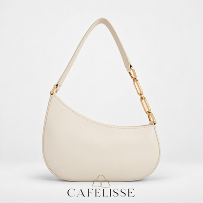 CAFELISSE® | Elodie Crescent Chain Shoulder Bag