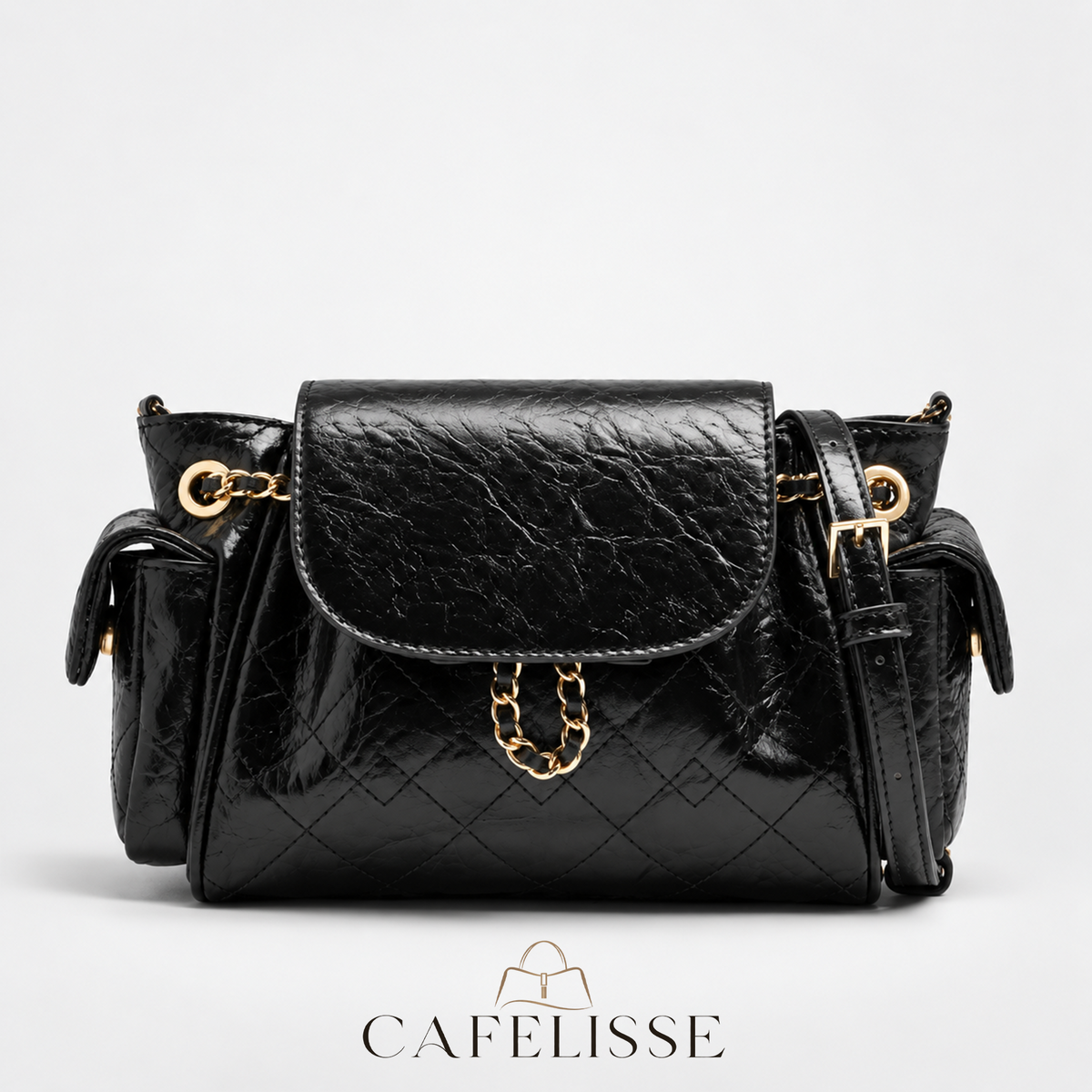 CAFELISSE® | Virelle Quilted Chain Shoulder Bag