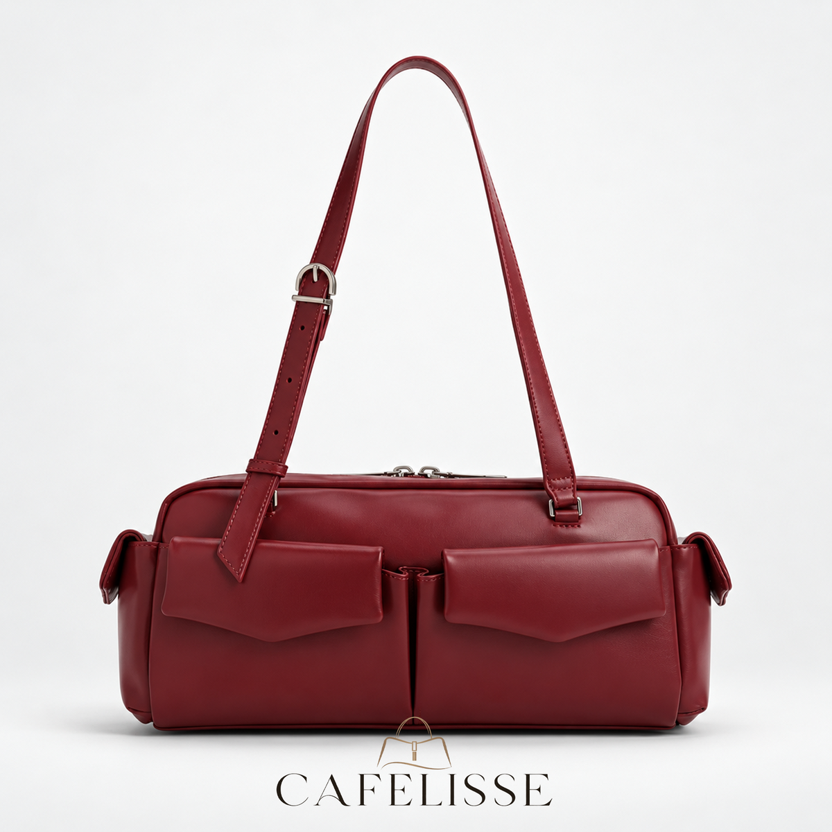 CAFELISSE® | Marielle East-West Multi-Pocket Shoulder Bag