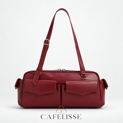 CAFELISSE® | Marielle East-West Multi-Pocket Shoulder Bag