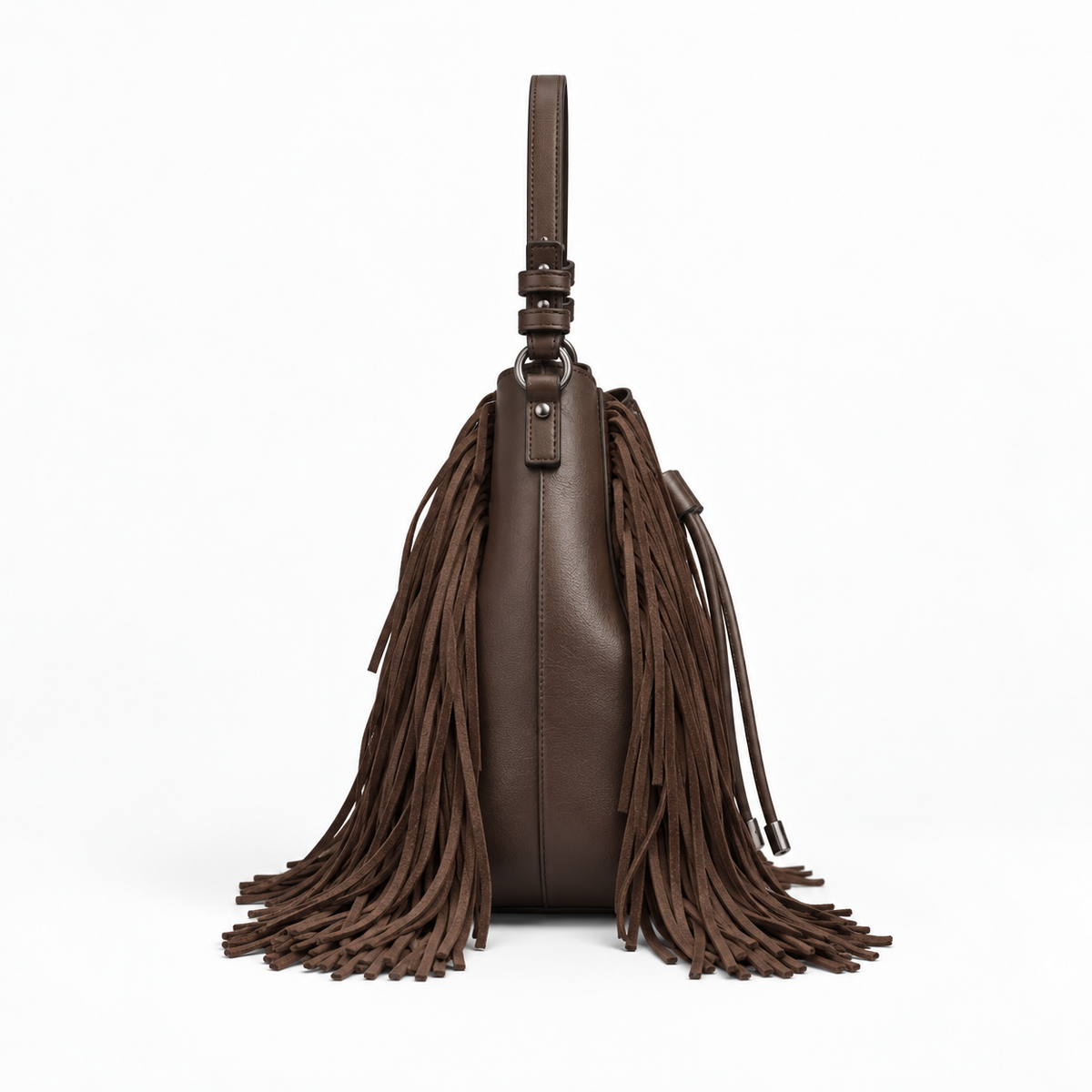 CAFELISSE® | Sienna Fringe Bucket Shoulder Bag