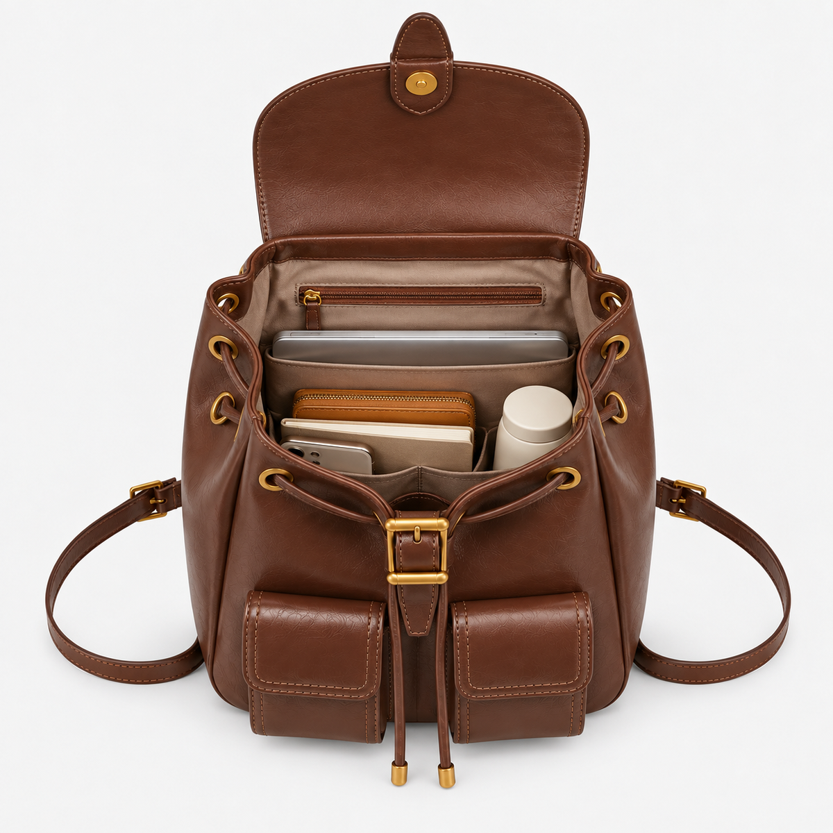 CAFELISSE® | Aurelia Vintage Pocket Backpack