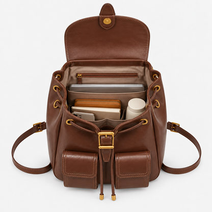 CAFELISSE® | Aurelia Vintage Pocket Backpack