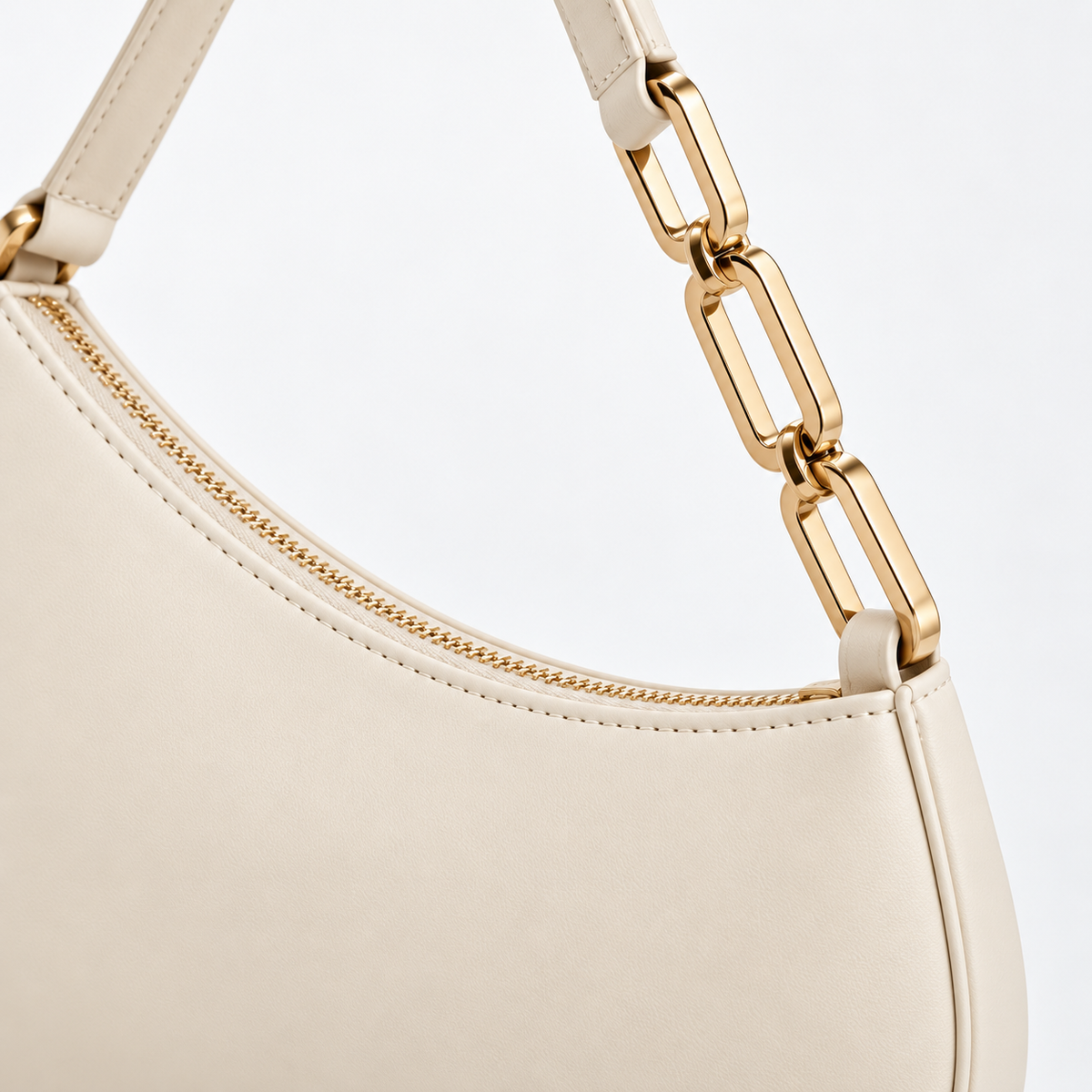CAFELISSE® | Elodie Crescent Chain Shoulder Bag