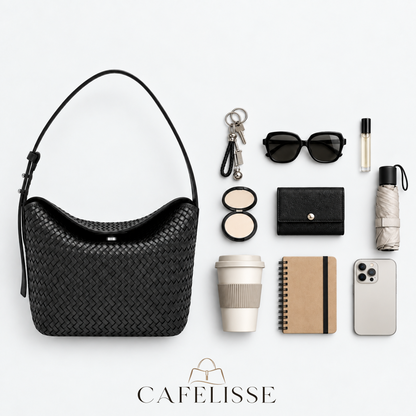 CAFELISSE® | Sorelle Woven Hobo Bag