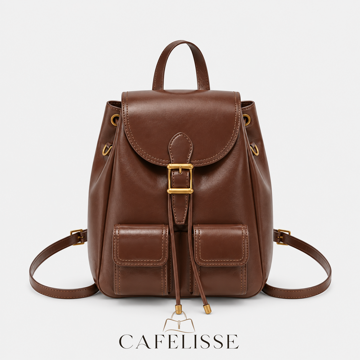 CAFELISSE® | Aurelia Vintage Pocket Backpack