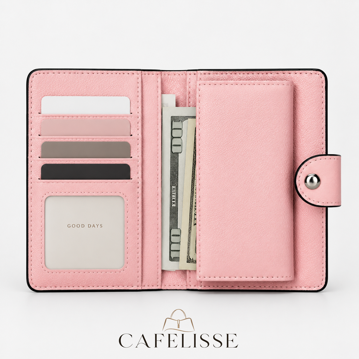 CAFELISSE® | Rosalie Striped Long Wallet