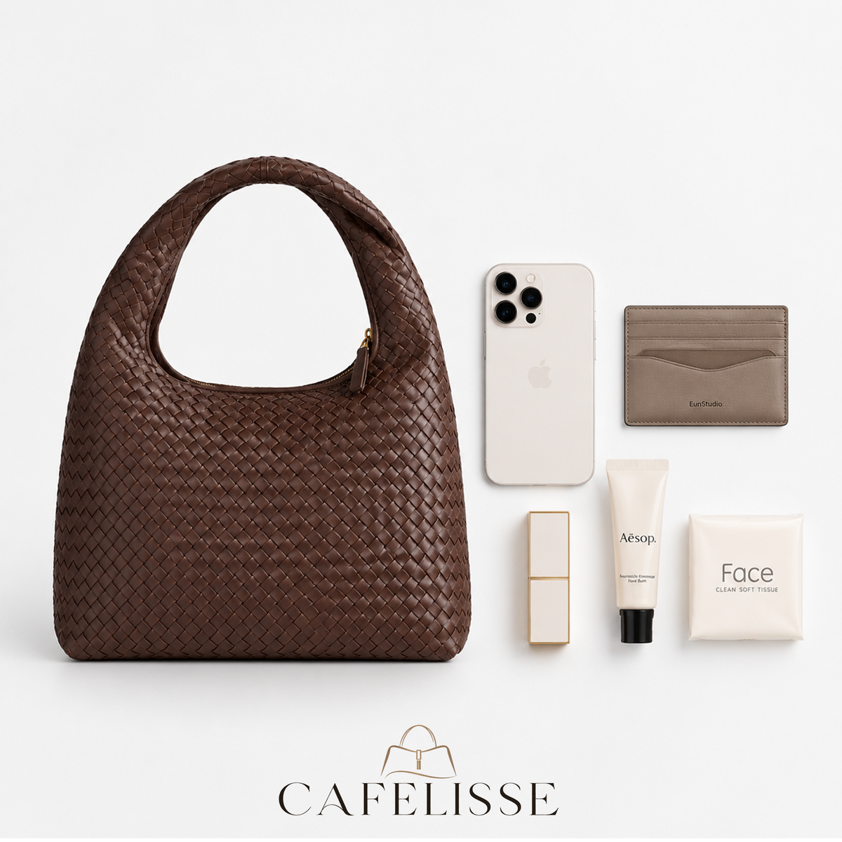 CAFELISSE® | Siena Woven Hobo Bag