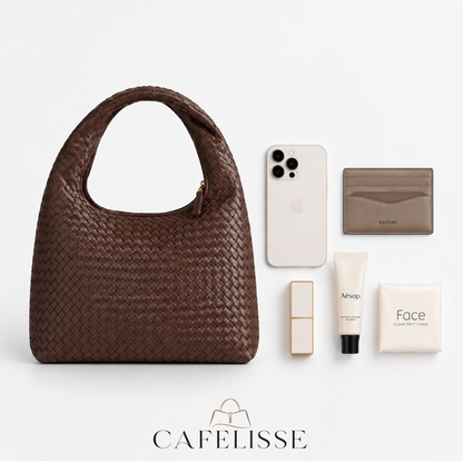 CAFELISSE® | Siena Woven Hobo Bag